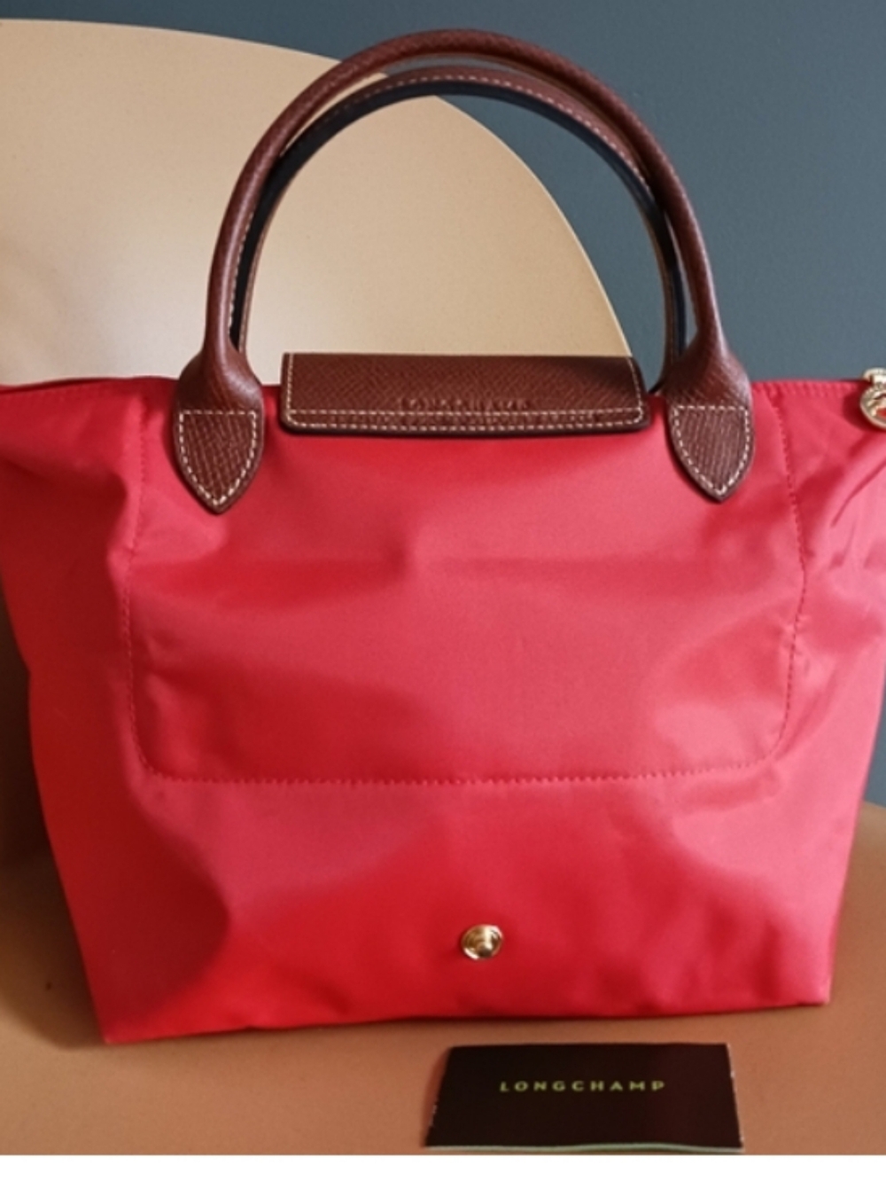 Longchamp Le Pliage Tote Bag, Foldable Pink - Picture 4 of 15